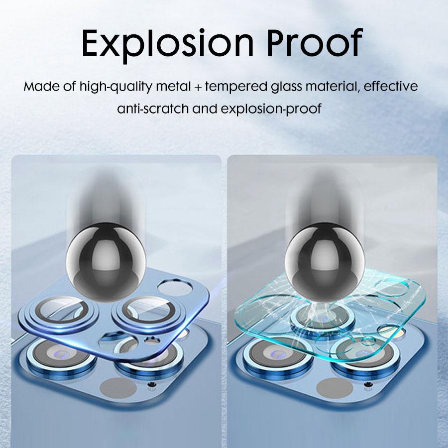 Camera Lens Protector For iPhone 14 Pro Max 14 Plus Luxury Aluminum Alloy Eagle Eye Protective Ring Paste Cover