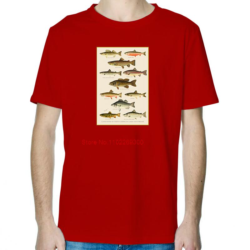 

Американская Игровая Рыба Смешные Графические Футболки Хлопковая Футболка с Коротким Рукавом Летняя Унисекс Новые Рубашки и Футболки Печатная Футболка S