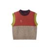 Papa Kids Retro Colorblock Wool Blend Vest