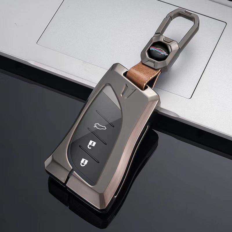 För Lexus NX ES UX US RC LX GX IS RX 200 250h 350h LS 450h 260h 300h UX200 Metallnyckelfodral Skydd Nyckelring