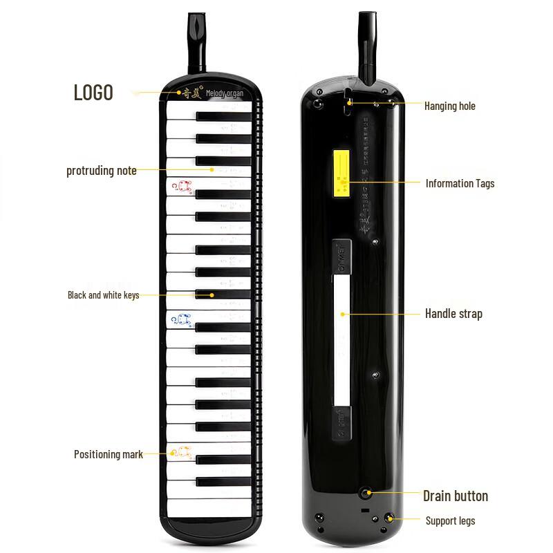 Chimei 37-tangenters melodika med EVA-etui