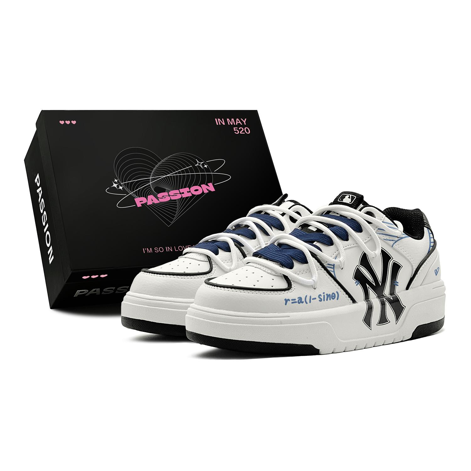 

MLB Chunky Liner Minimalist Style Preppy Style, Function Graffiti Low top Skateboard Shoes Unisex Blue White 3ASXCA12N-50WHS(TeamS-) 36.5