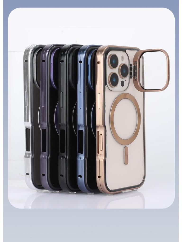 Apple iPhone 17 Pro Max Magnetische HD Magsafe Hülle mit Ständer für iPhone 16 Objektiv