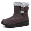 Women's Winter Snow Boots - Fleece Lined, Warm, Waterproof, Non-Slip, Comfortable Mid-Calf Thickness.