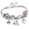 Adjustable Crystal Butterfly Beaded Bracelet - European & American Style Jewelry for Women