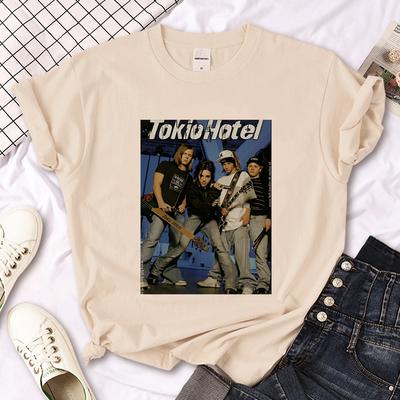 Tokio Hotel Top Tees Women 2000s University Aesthetic Pop Culture Vintage Tshirt Grunge Pastel Graphic University Classic