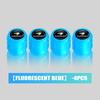 4/6/10pcs Fluorescent Car Wheel Dustproof Tyre Valve Stem Caps For Toyota Highlander Auris Harrier Prius Crown Prado 120 150