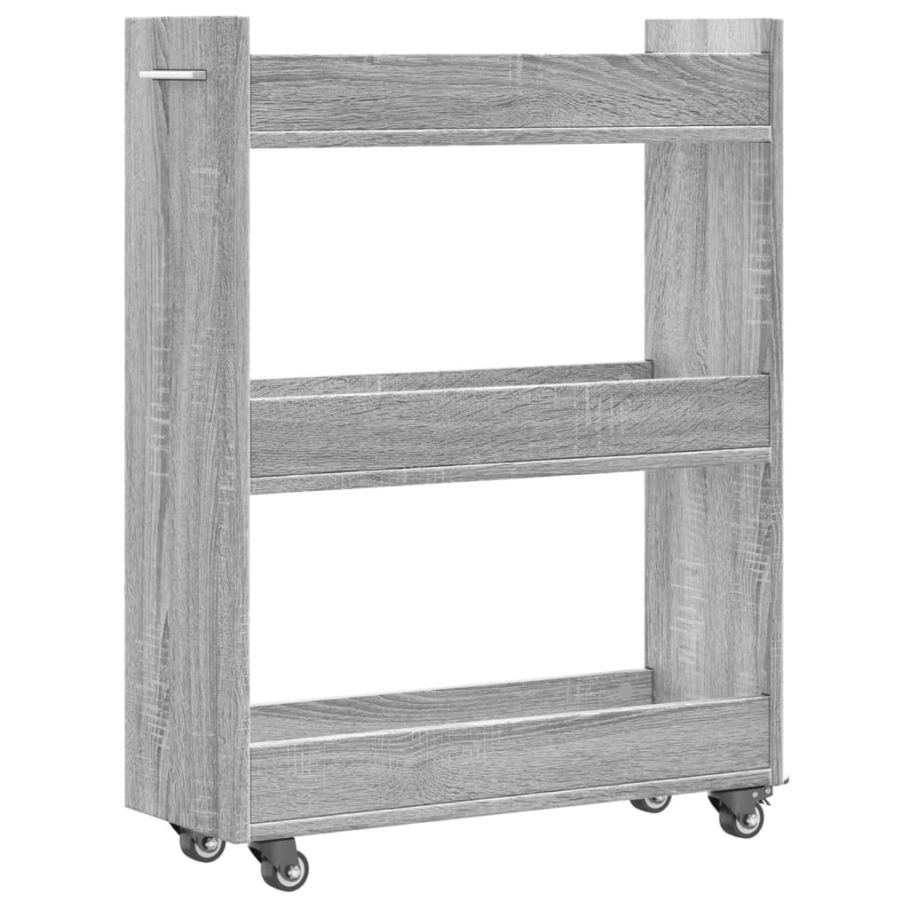 Vidaxl Mobile Cabinet, Sonoma Grey Oak, 60X22X79 Cm
