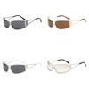 Europen Retro Narrow Frame Sunglasses With Uv400 Protection For Outdoor Activities And Parties
