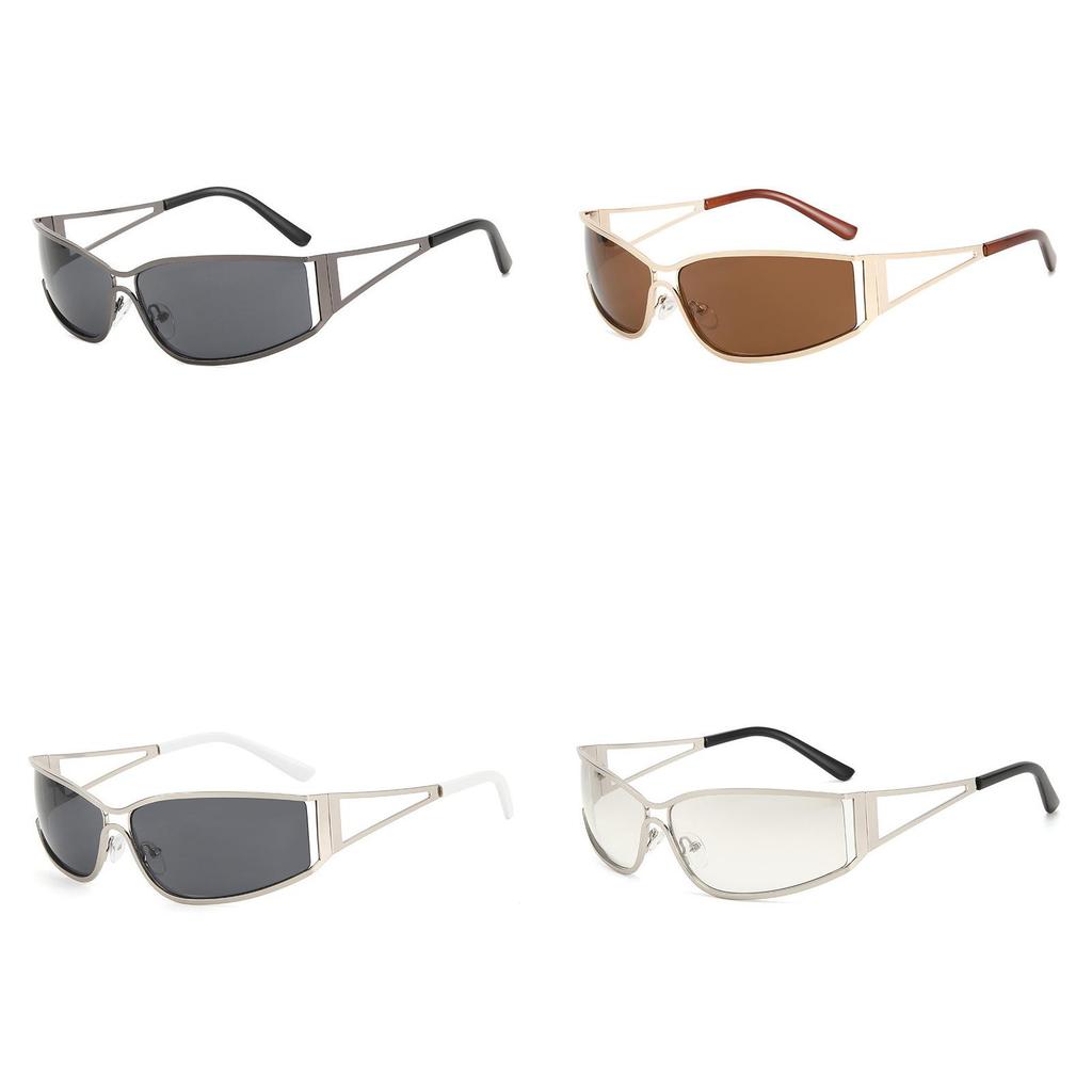 Europen Retro Narrow Frame Sunglasses With Uv400 Protection For Outdoor Activities And Parties