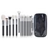 Cangzhou 15-Piece Animal Hair Makeup Brush Set: Eye Shadow & Foundation Brushes