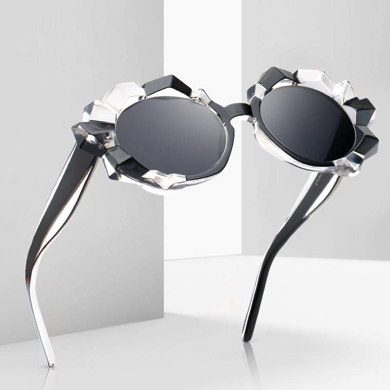 Irregular Plastic Frame Pink Lens Myopia Sunglasses With Degree Polarized Sun Glasses For Women Prescription 0 -0.5 -0.75 To -6