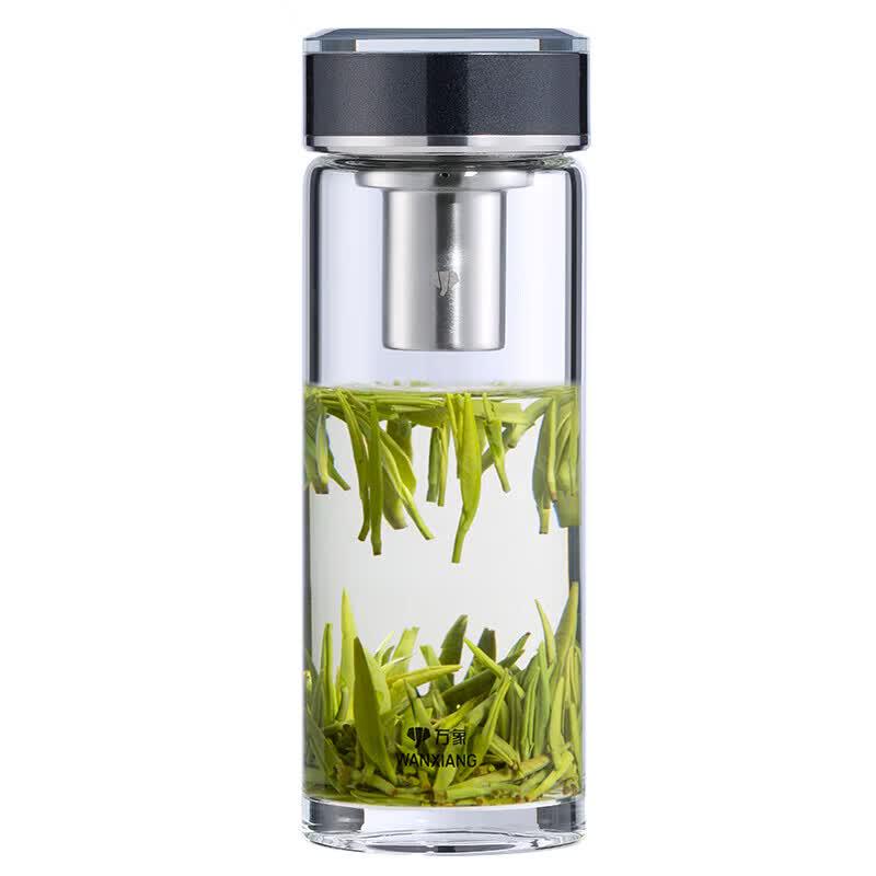 WANXIANG Portable Single-Layer Glass Water Bottle