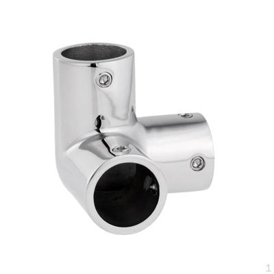 Mirror Polished 316 Stainless Steel Marine Boat Hand Rail Fitting Corner Elbow Hardware '' 25mm