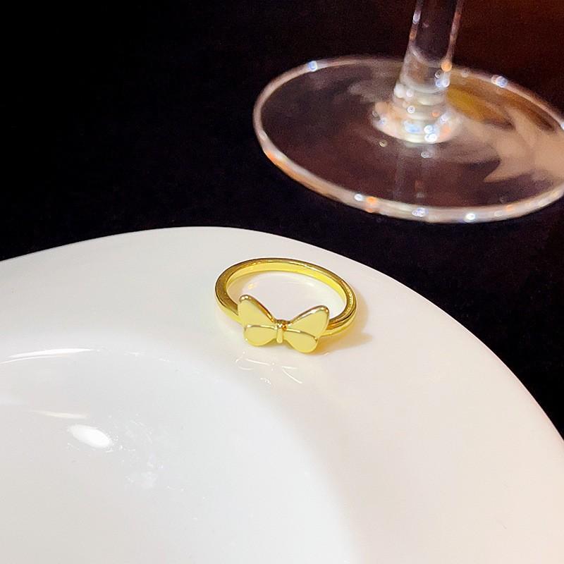 Japanese And Korean Creative Cartoon Open Ring Natal Rabbit Ring Love Like Butterfly Snake High Sense Ring