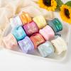 Iridescent Wavy Fish‑Tail Tulle Ribbon, Colorful Lace Yarn Tape for Flower Packaging Bow Making and Floral Art Decoration