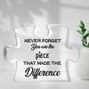 2D Flat Retro Puzzle Thank You Gift Acrylic Desktop Decoration, Suitable for Wall Decoration, Porch, Room, Villa, Accents Home, Hallway, or Workplace