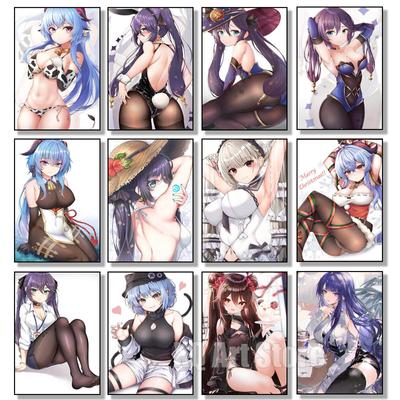 Moderne Genshin Sexy Karakter Meisjes Canvas Schilderijen Venti Muurkunst Posters Prints Klassiek Voor Woonkamer Huisdecoratie Zonder Frame