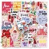 50pcs Graffiti Style Waterproof Stickers for Phone Cases, Water Bottles, and Luggage