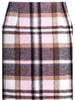 High-Waisted Women's Plaid Pencil Skirt - Knee-Length Wool Skirt for Autumn and Winter