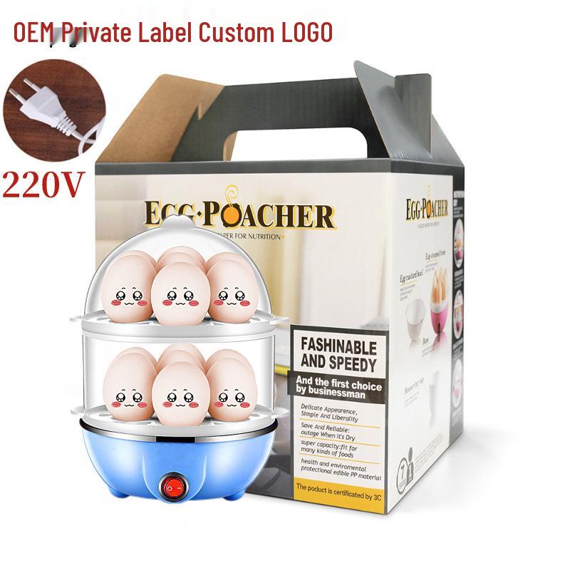 Mini Multi-Functional Egg Steamer with Automatic Power-Off for Household Use