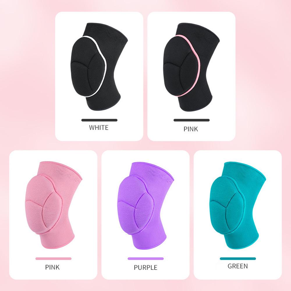 1Pair Non-Slip Knee Brace Soft Knee Pads Compression Sleeve For Volleyball Basketball Running Football Cycling Women Men