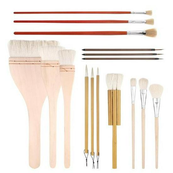 Gold Tip Keramik- och Akvarellpenselset - Boutique S-serien