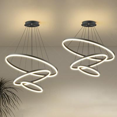 Lumină suspendată de lux nordică, candelabru cu pandantiv LED reglabil, luminozitate ridicată pentru decor ornament living, sufragerie, dormitor