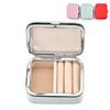 Compact PU Jewelry Organizer for Earrings and Ear Studs - Portable Storage Box