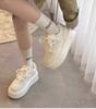 Baskets blanches à semelles épaisses pour femmes: Chaussures à plateforme automne 2025, Style sportif décontracté polyvalent augmentant la hauteur