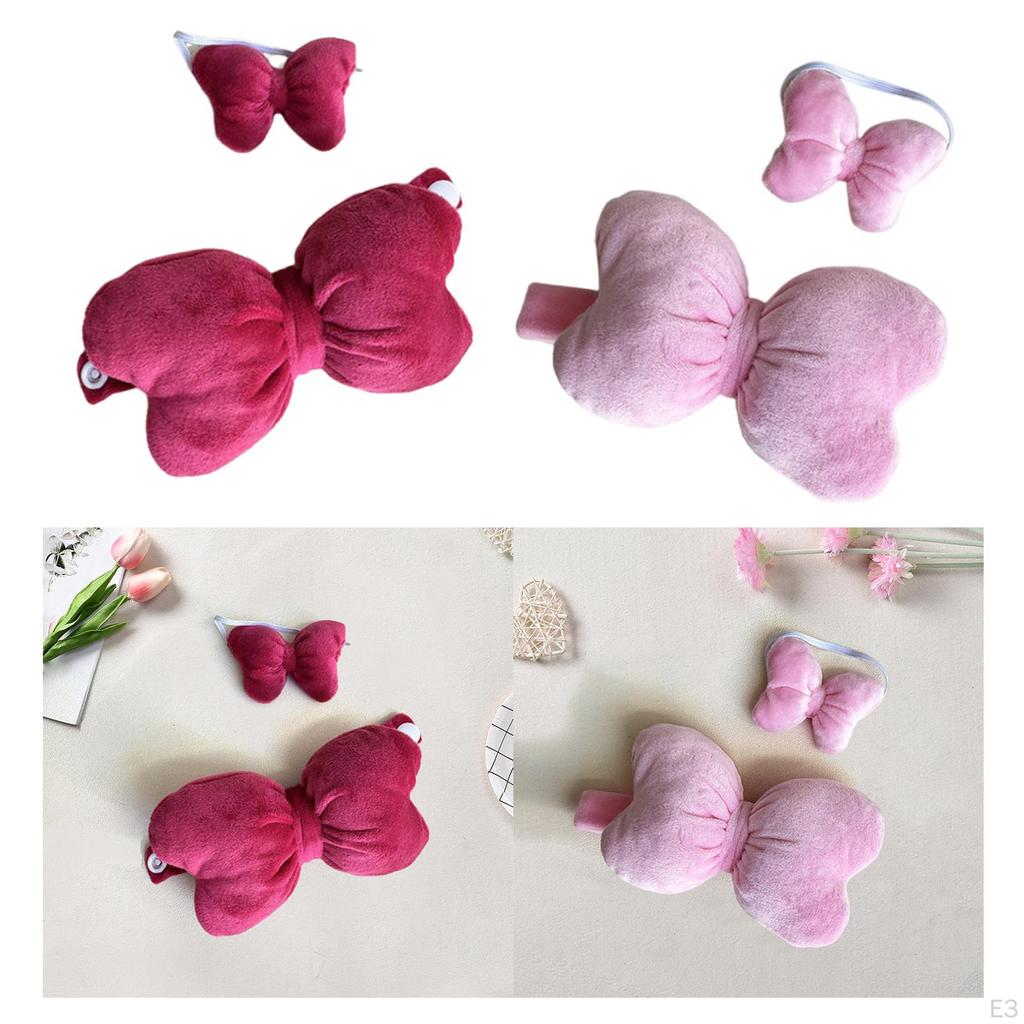 2 Pack Bow Top and Headband Accessories for Miniature Dolls