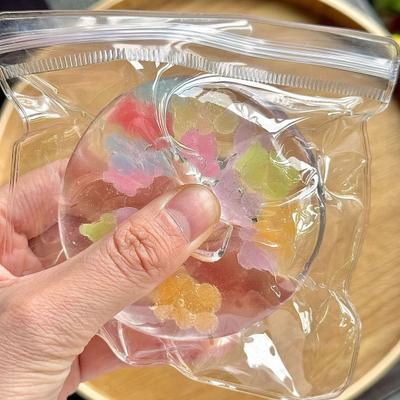 1/3Pcs Bear Sugar Stress Ball Anxiety Relief Transparent Squeeze Ball Sensory Toy Portable Travel Sensory Ball Pinch Fidget Toy