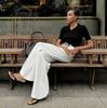 New White Casual Pants High Waist Straight Leg Loose Fit Faionable Autumn Women's Loose Trousers