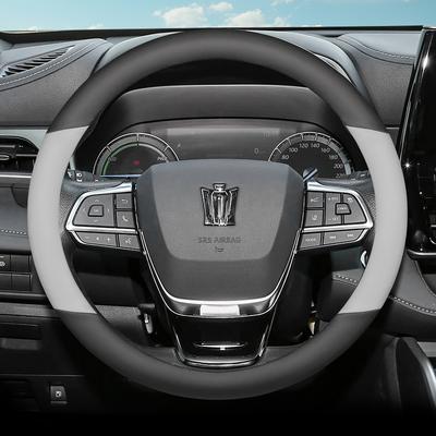 Leather Car Steering Wheel Cover for Crown S220 S210 220 S200 S180 Gr S204 Signia Kluger 2023 2024 2025 2026 Accessories