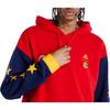 adidas Logo Print Patchwork Hoodie Unisex Tops Red HB0733
