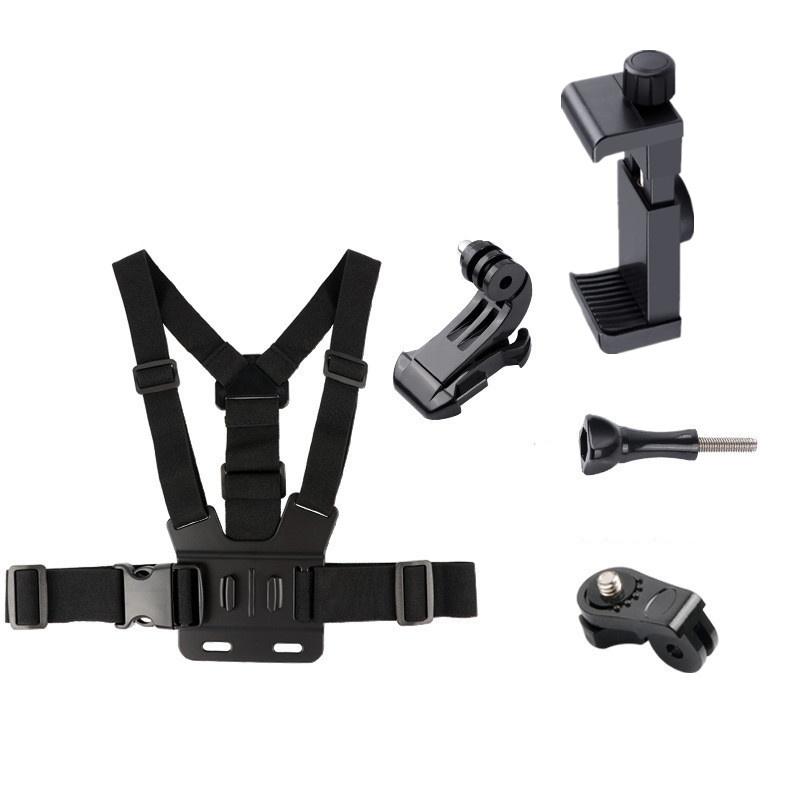 Lot De 4 Sangles Adhésives Pour Téléphone - Noir, Taille 6.5 X 2.2 Cm, élastique, Anti-glisse