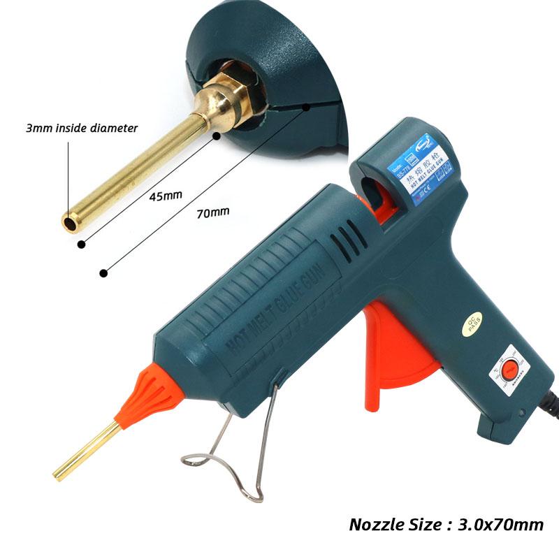 

Пістолет для термоплавкого клею Довга насадка 150 Вт Регульована температура для 11 мм клейового стрижня Професійний промисловий інструмент для ремонту своїми руками Клейовий пістолет 150W&AU