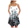 Women's Summer Casual Floral Print Short Sleeve Swing Dress