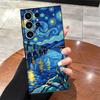 Case for Samsung Galaxy S25 Edge S23 Ultra S21 FE S20 S24 Plus Black Soft Phone Cover Oil Painting Art