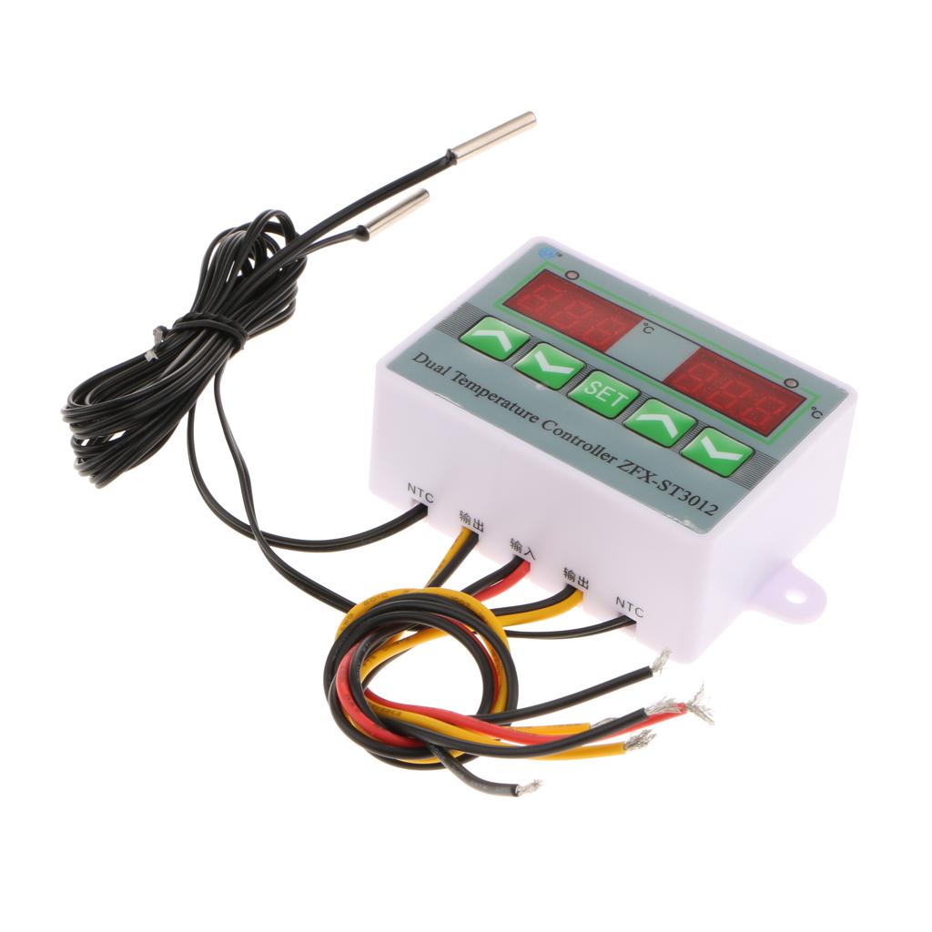 ZFX12 Microcomputer Intelligent Dual Digital Temperature Controller 12V