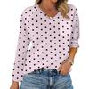 Women's Raglan Long Sleeve V-Neck T-Shirt Splicing Solid Color Casual Top Pullover V-Neck Pocket Bottoming Shirt