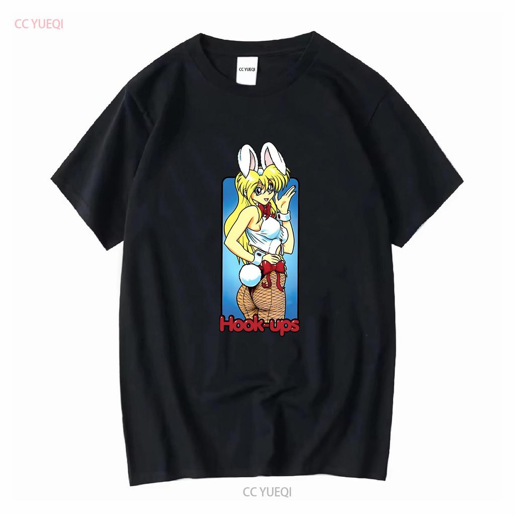 Hookups Skateboard Sexy Häschen-Mädchen T-Shirt S 4XL lange oder kurze Ärmel Vintage gewaschen Vielseitig Mode Leicht lässig Mann