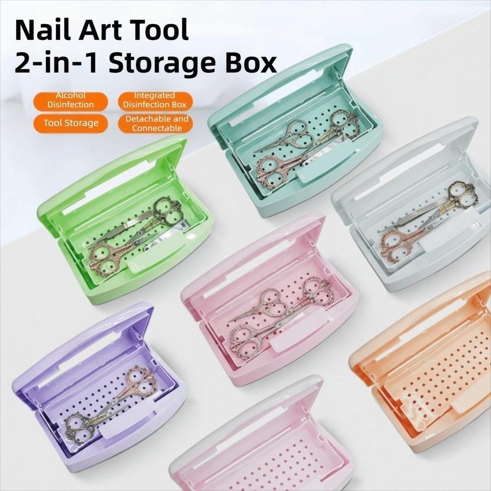 Detachable Nail Sterilizer Tray Storage Box Equipment Cleaner Tools  Nail Art Salon