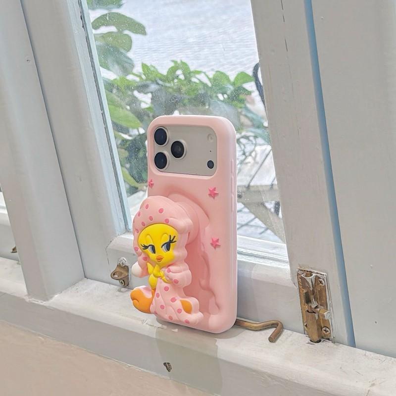 Phone Case IPhone 18 Pro Max 17 16 15 Cute Fun Style Stand Holder