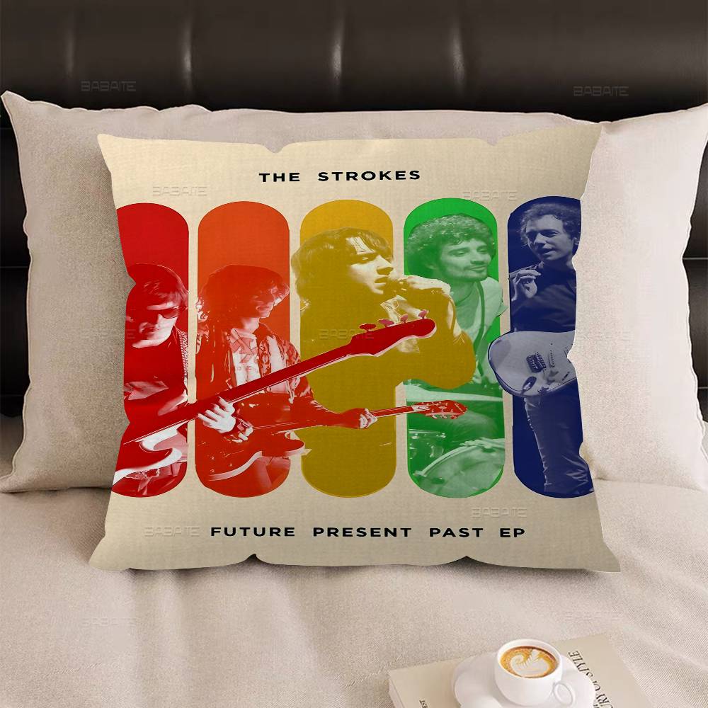 Music TThe Strokes Personalized Pillow Dust Cover Bedroom Kids Party Decoration Pillowcase Birthday Children Gift