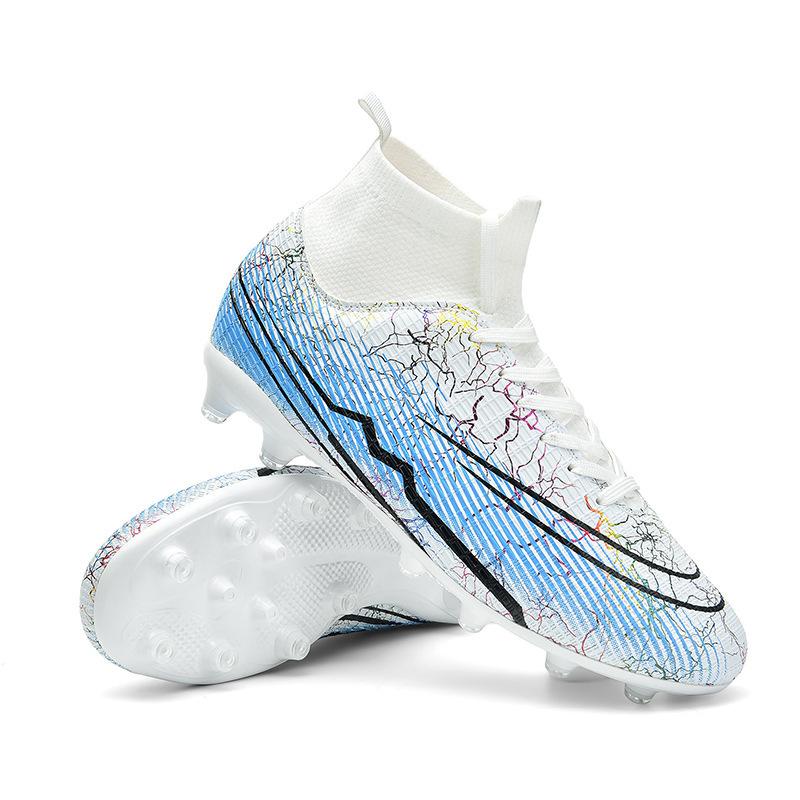 2025 football shoes men's high-top foreign trade TEMU long nails short nails artificial earth shoes sports shoes men's 2025