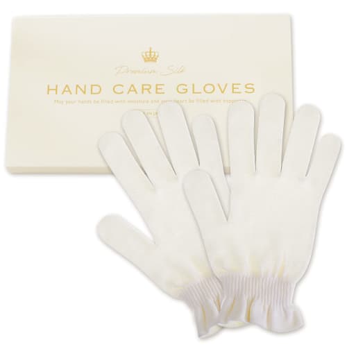 Ebisu Cosmetics EBiS Beauty Serum-Infused Silk Gloves, 100% Silk, Made in Japan, Hand Care Gloves, UV Protection, Gift