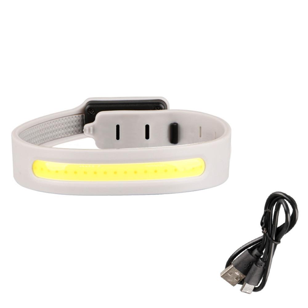 Portable COB Flashlight Built-in Battery Type-C Charging 3 Lighting Modes Sports Wristband Lantern For Camping Night Running