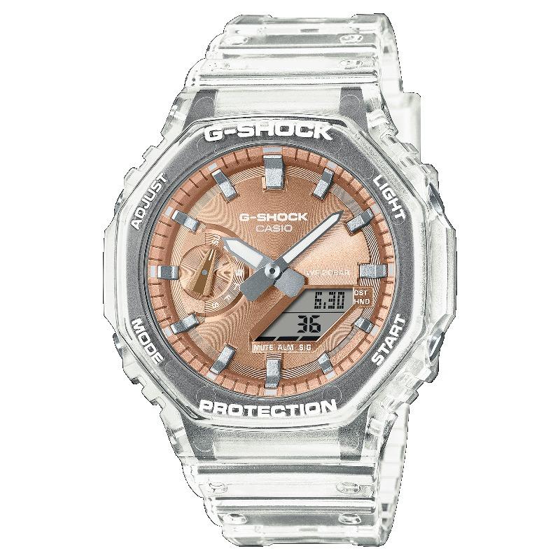 Casio Men s Resin 200M Water Resistant Analog Shock Resistant Quartz Watch GA-2100BM-7A5 белый