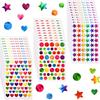 Children Stationery Stickers Laser Star Heart Dots Self-adhesive Adhesive Decoration Accessories DIY Stickers Handicrafts TMZ